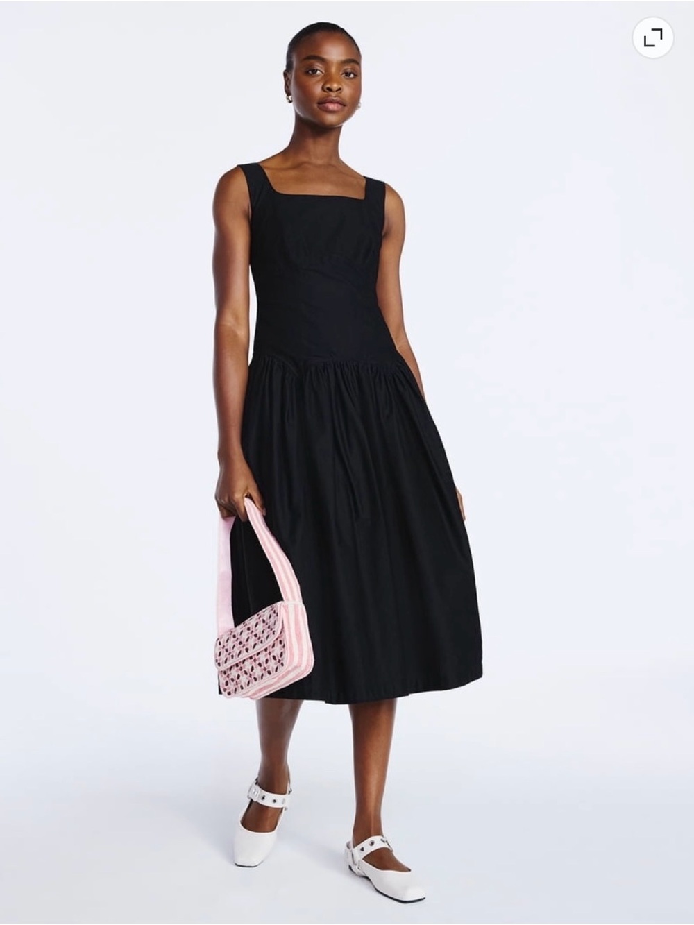 Scoop Women’s Cotton Maxi Dress with Bow back